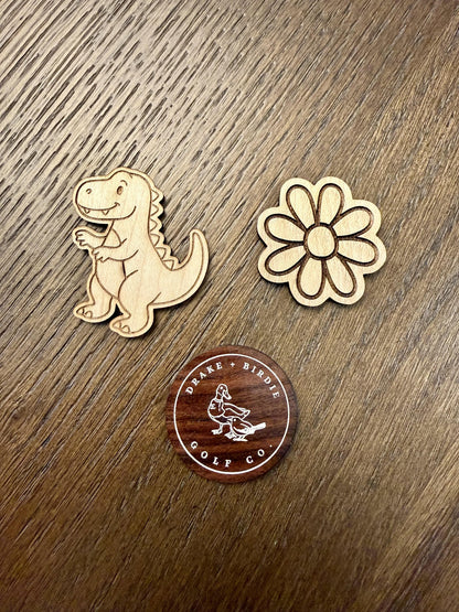 Wood Golf Ball Markers — Color Your Own | Toddler Golf Ages 2–5 | Drake & Birdie - Drake and Birdie Golf Co.