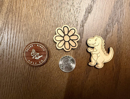 Wood Golf Ball Markers — Color Your Own | Toddler Golf Ages 2–5 | Drake & Birdie - Drake and Birdie Golf Co.