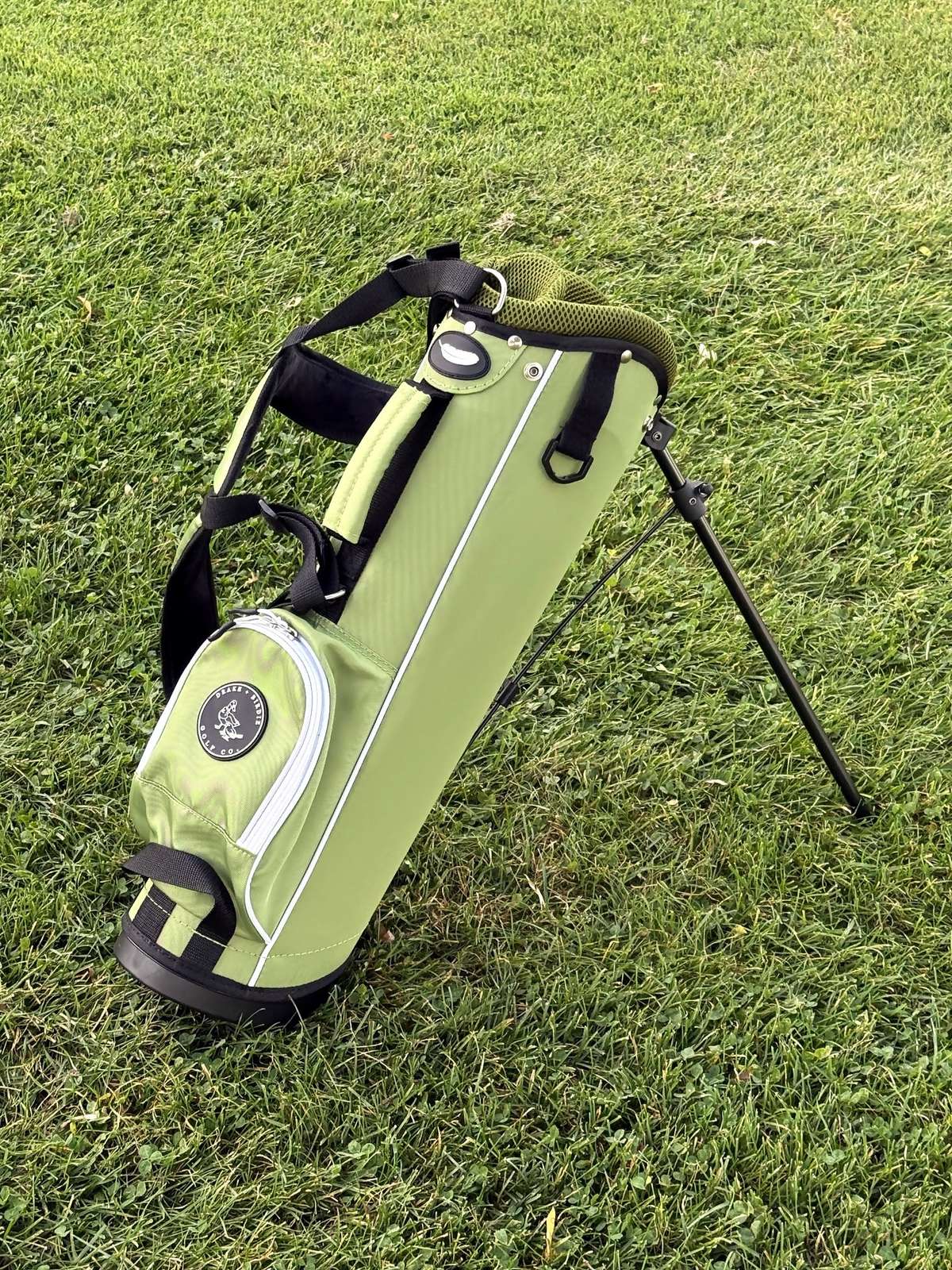 Green toddler golf bag by Drake and Birdie