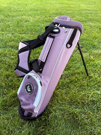 Purple girls golf bag for ages 2-5 kids